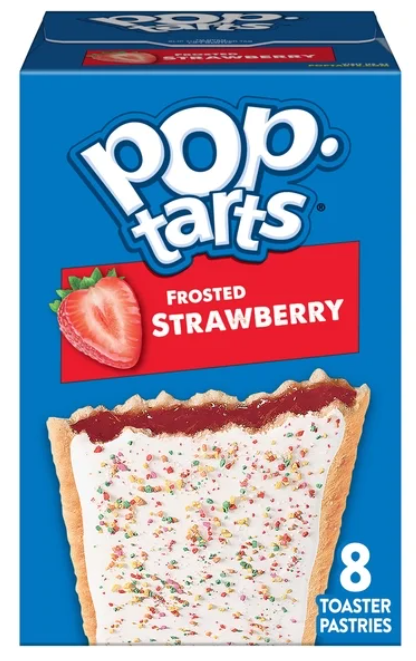Pop-Tarts, Alimentos para el Desayuno, Fresa Glaseada (8pz)